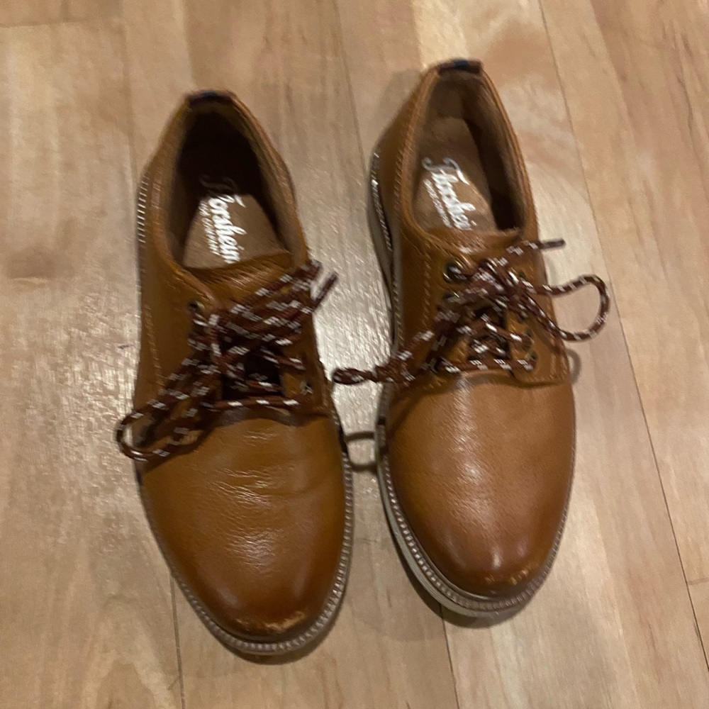 Florsheim Kid's Supacush Oxford Plain Toe Cognac Casual Shoes 16630-221 Size 11